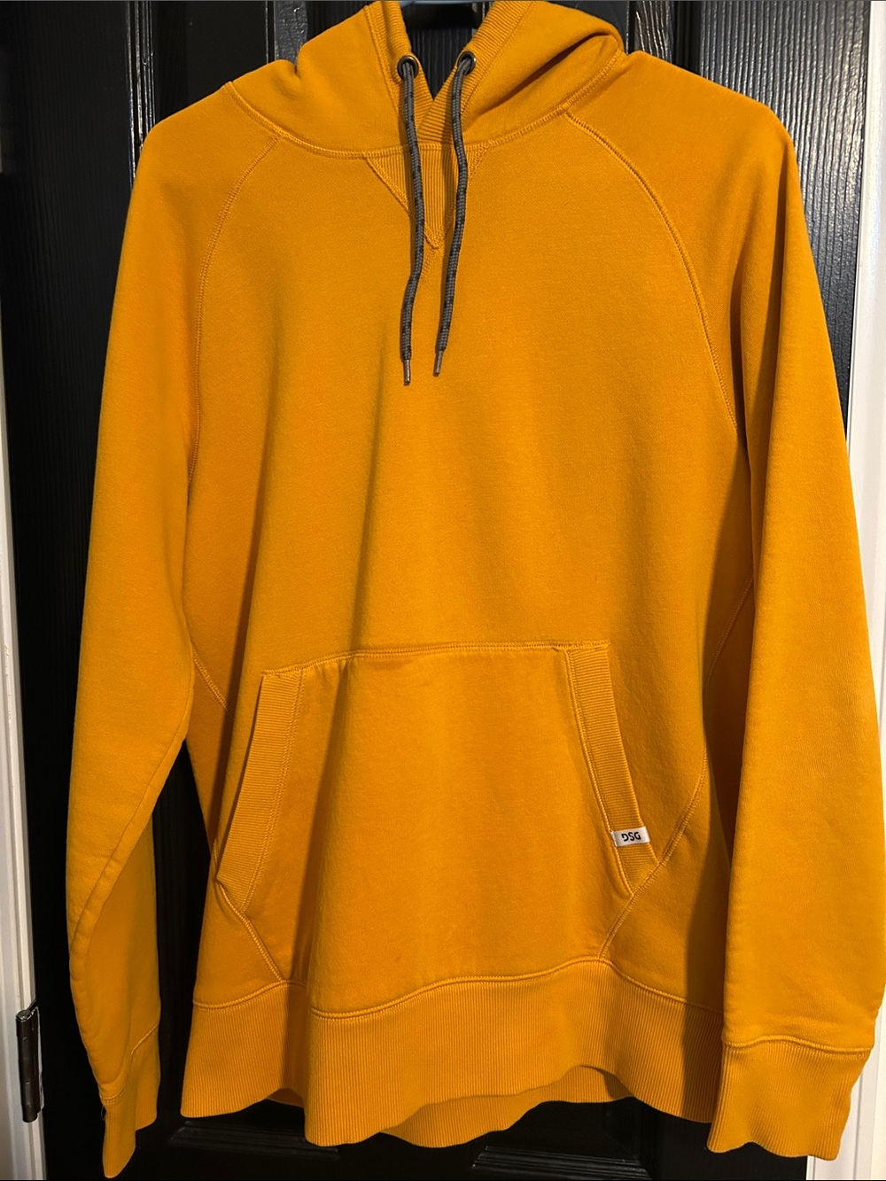 DSG Men's Mustard Yellow Hoodie with Front Pocket